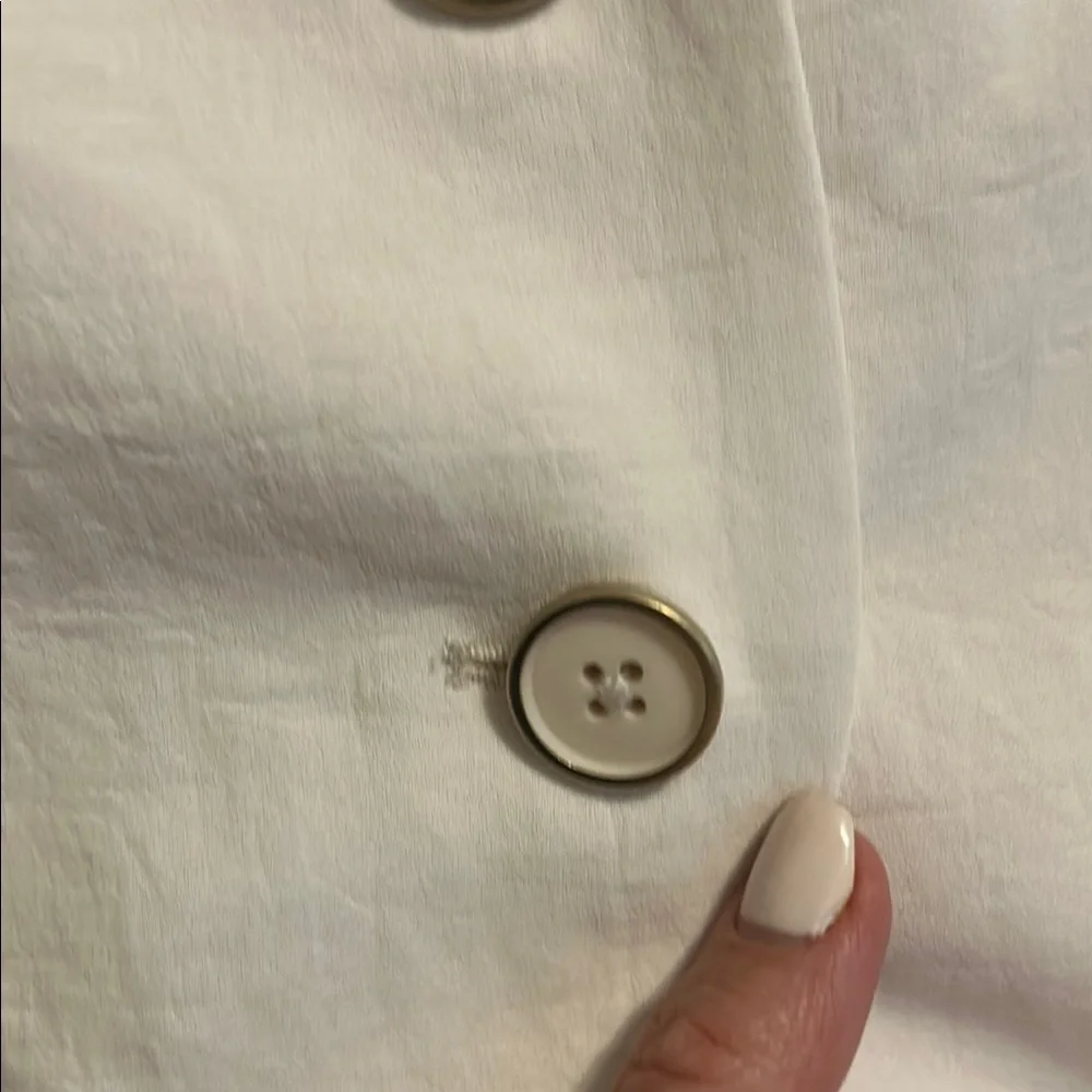 A New Day Cream Sleeveless Button Down Vest - Picture 4 of 6